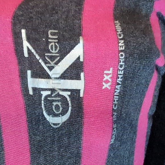 Women's Size XXL Calvin Klein Striped Long Sleeve Shirt - Picture 2 of 8